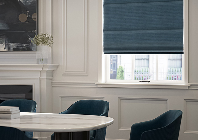 Ritz, Ulysses Blue - Twist&Fit Roman Blind - Image 5